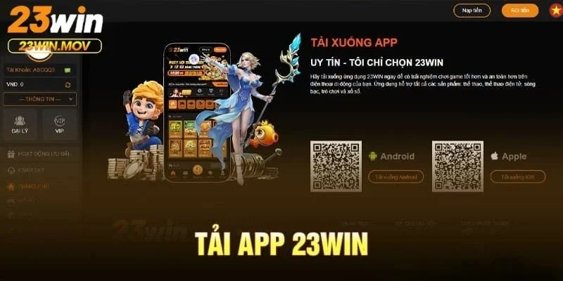 Tải app 23win 2 Hướng dẫn tải ứng dụng 23win cho Android (APK)