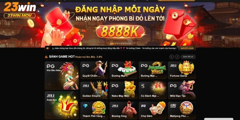 23win 30 Sân chơi 23WIN năm 2025 an toàn, minh bạch