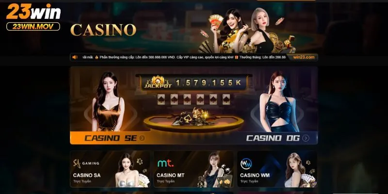 23win 31 Trải nghiệm livestream casino cùng sòng bạc đẳng cấp quốc tế